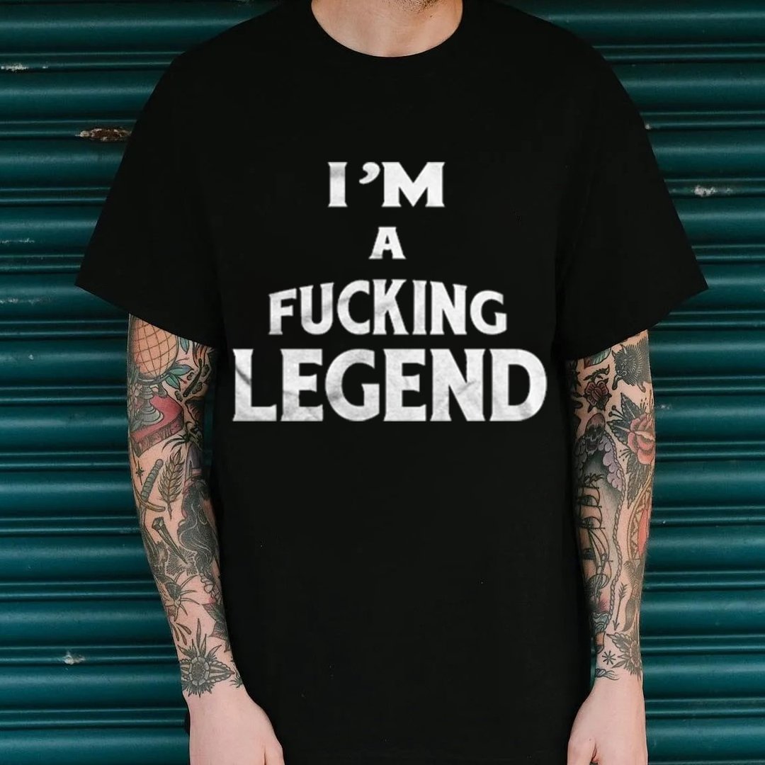I'M legend Printed Skeleton Men's T-shirt -  
