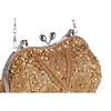 Women's Evening Bag PU Leather Beading Embroidery Glitter Shine Party Bag