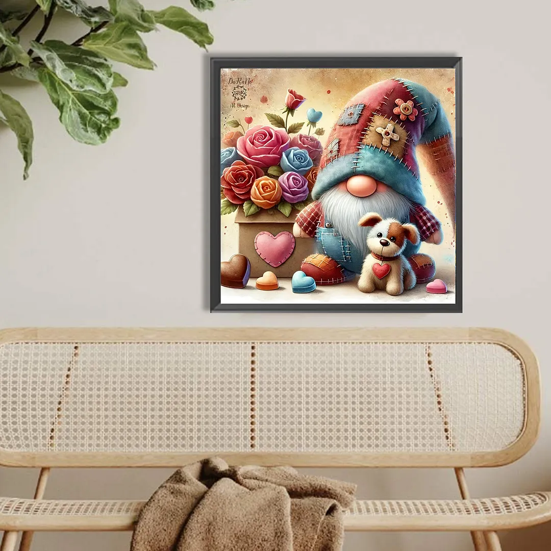Fabric Goblin Full DIY 5D Round Drill Diamond Art Kits 15.75 X15.75 in Diamond Dots Paintings Picture Arts Craft for Adults/Beginners Gift Idea Home Decor