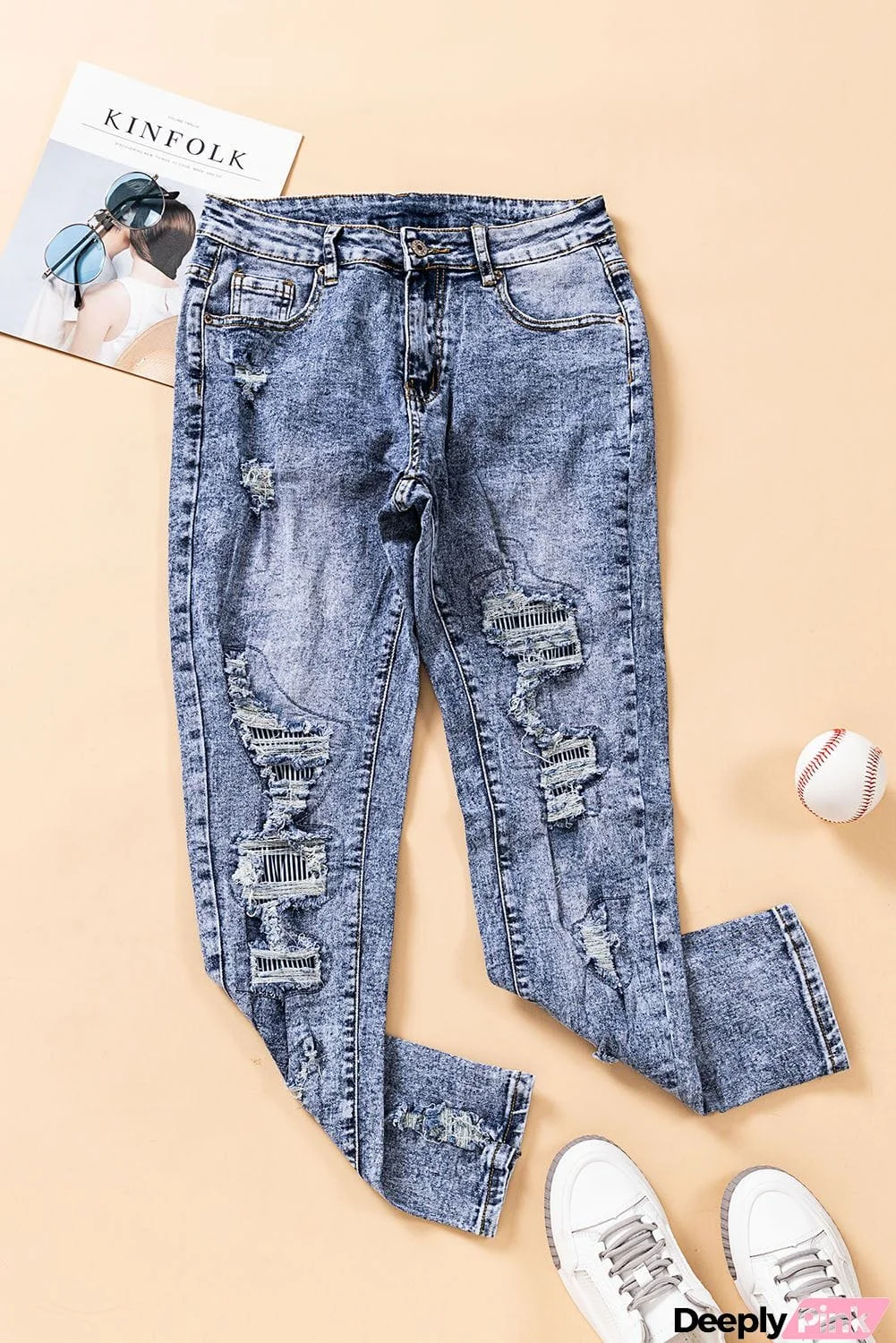 Distressed Slim-fit Jeans