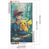 Anime poche bébé pikachu - perceuse ronde peinture diamant - 30*50cm