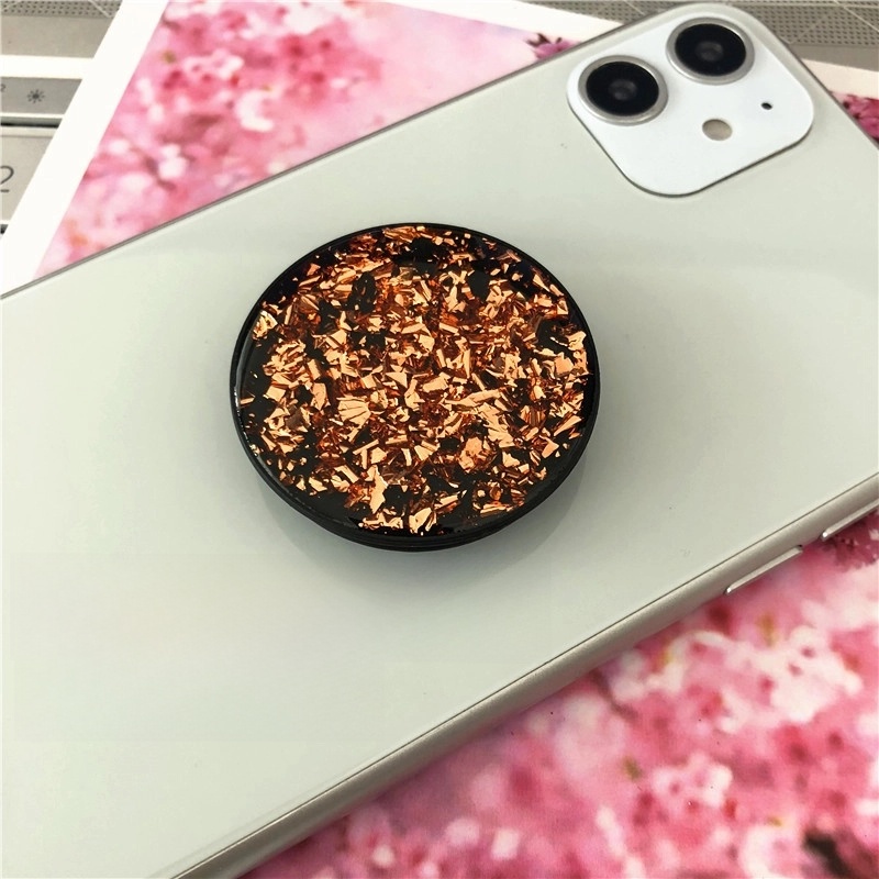 Glue Glitter Gold Foil Telescopic Solid Color Tin Foil Paper Mobile Phone Anti-fall Bracket