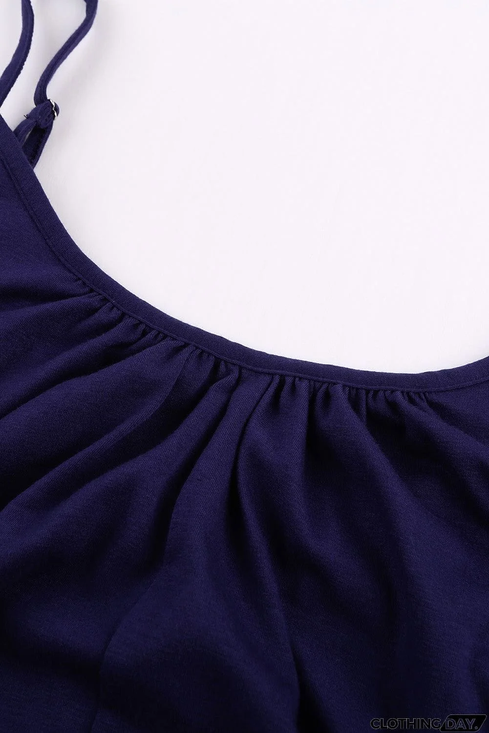 Spaghetti Straps Wide Leg Pocketed Jumpsuits