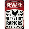 Chicken Warning - Vintage Metal Signs(8*12Inch/12*16Inch) - Chicken