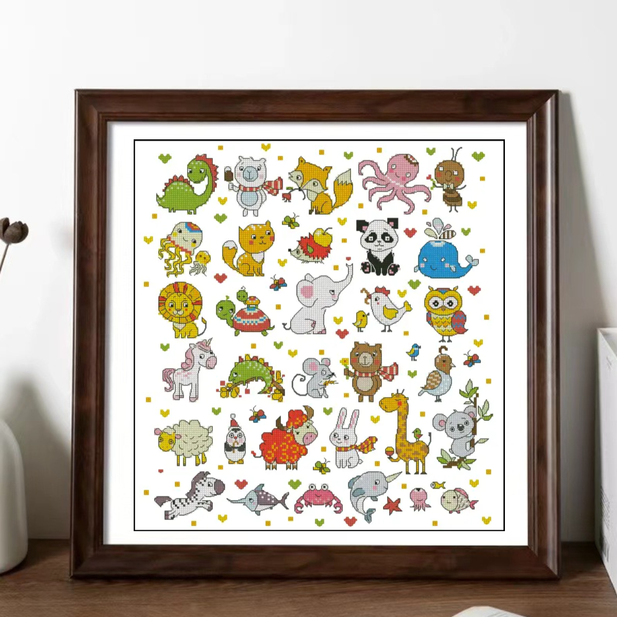 ZZ3534-Cartoon small animal atlas  Painting Fairy Cross Stitch