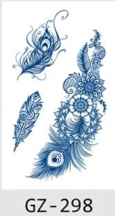 Temporary Tattoos Stickers Geometry Flower Snake Scorpion Juice Ink Lasting Waterproof Arm Chest Waist Hip Realistic Fake Tatoo