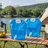 5L Camping Water Container Bags with Spout  Water Jug with Lanyard & Carabiner Foldable Water Storage Bags for Sport Camping Riding Mountaineer Backoacking