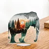 Diamond Painting Acrylic Elephant Diamond Painting Art Tabletop Decorations
