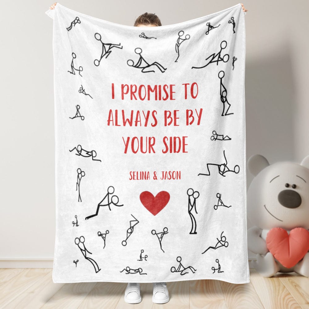Loveyoufancy Custom Names Couple Blanket Valentine's Day Gift