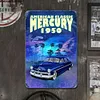 American  classic mercury 1950 - Panneaux en &eacute;tain m&eacute;tallique(20*30cm/30*40cm) - Garage