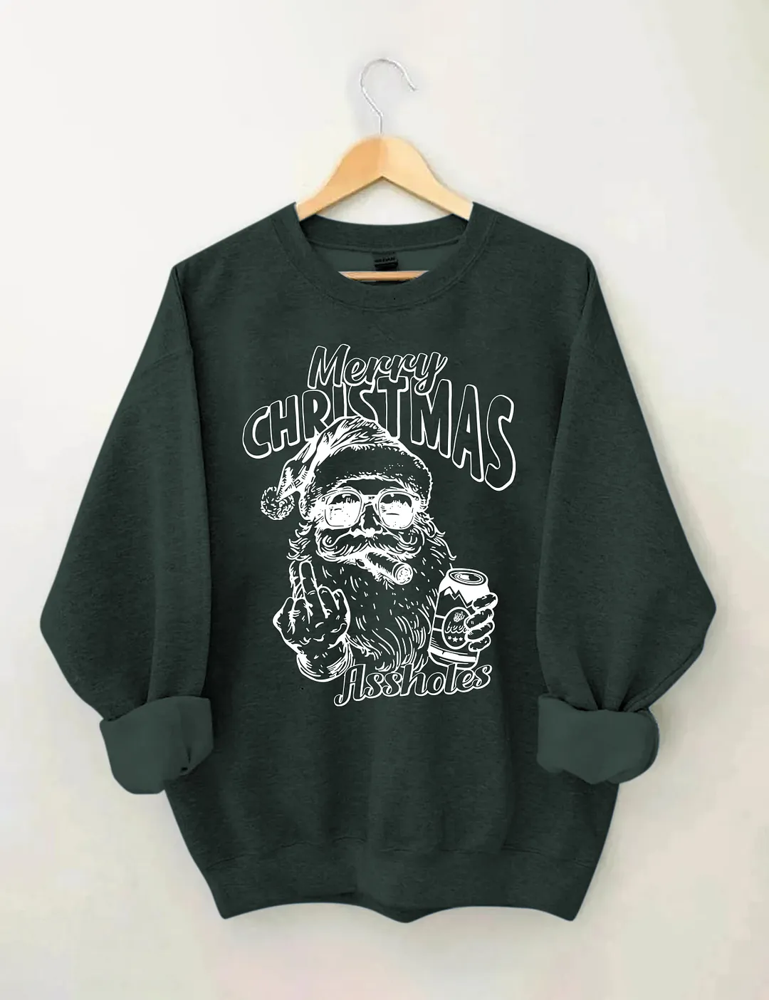 Merry Christmas Assholes Sweatshirt