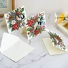 (US Only)6PCS DIY Diamond Art Greeting Cards Christmas Bird Congratulations Cards & Gifts