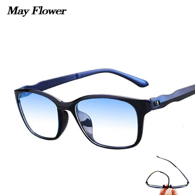 Retro Square TR90 Reading Glasses Anti-fatigue Magnifying Presbyopic Glasses Anti-blue Light Eyeglasses Men Women Readers+3.5+4