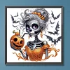 Diamond Painting - Partial Special Shaped Drill - Halloween Skull(Canvas|30*30cm)