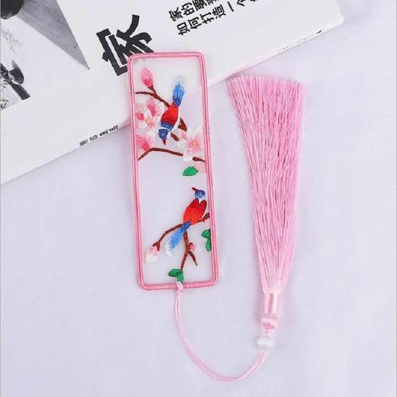 

Flower Bird - Bookmark Embroidery - Cross Stitch, 501 Original