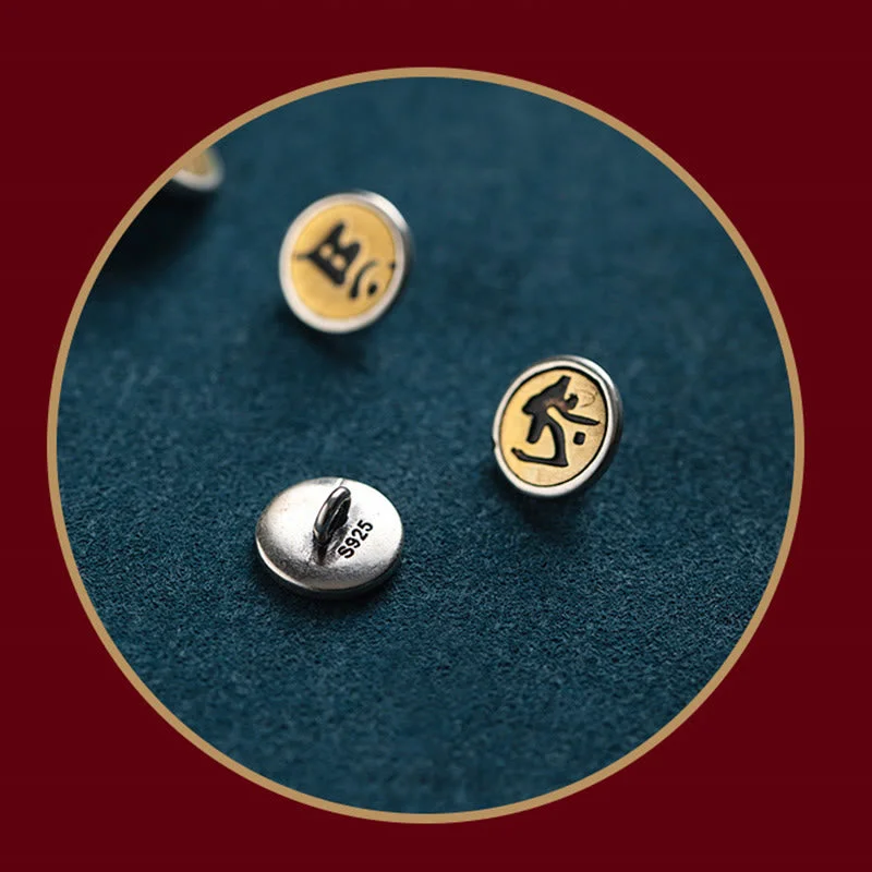 Handmade 925 Sterling Silver Chinese Zodiac Natal Buddha Protection Colorful Rope Bracelet