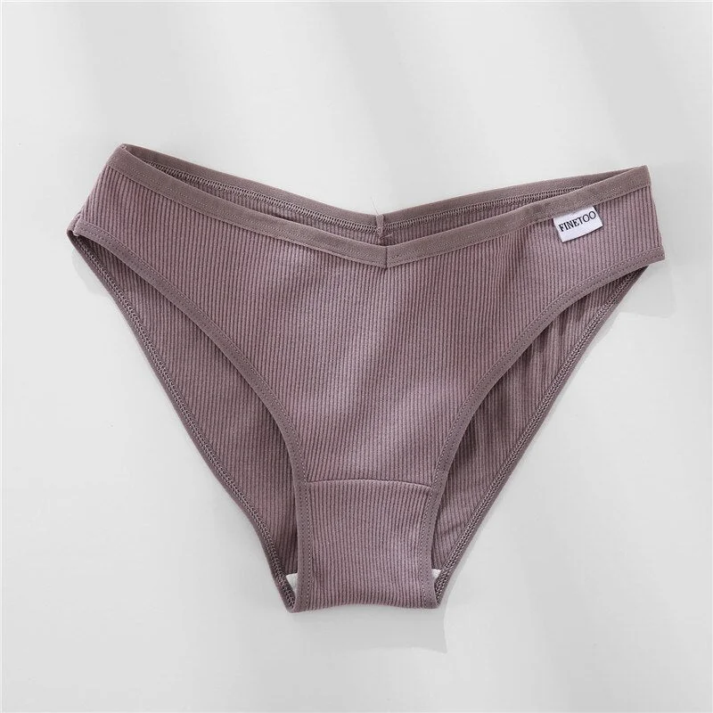 FINETOO Women Cotton Panties M-XL Cheekie Underpants Ladies Underwear Comfortable Briefs Soft Panty Female Lingerie 6 Colors New