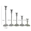 Vintage Spiral Candle Stick 5PCS Set Home Wedding Table Decor
