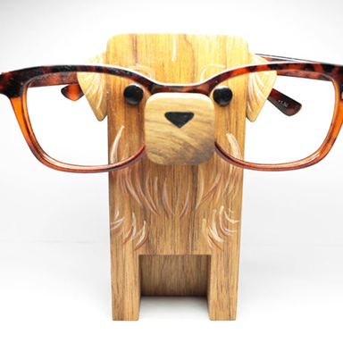 Douglas-Handmade Golden Retriever Dog Eyeglasses Stand