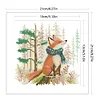 Fox Wearing Scarf-14CT Stamped Cross Stitch 21*21cm/8.27*8.27in tapestrymarket