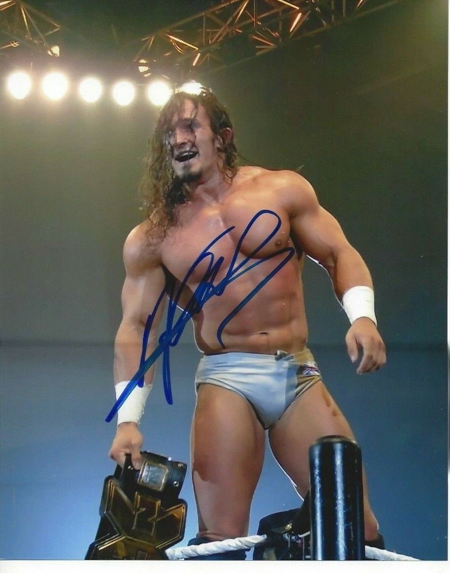 Neville Autographed 8x10 WWE AEW PacRare C319