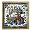 Cadeau romantique : kits de peinture en diamant partiel en forme de 5D DIY avec cadre en bois, kits d&rsquo;art en diamants &agrave; points, perceuse simple face d