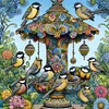 Diamond Painting -5D Full Round Drill Bird(40x40cm)
