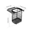 Camping IGT Chopstick Basket with Storage Bag IGT Table Accessories (Black)