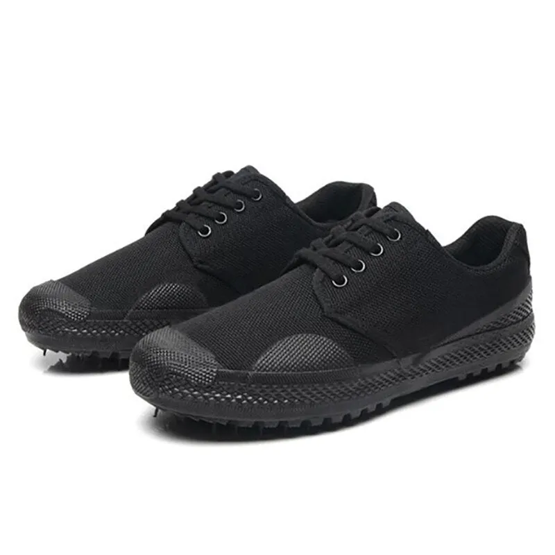 Men Sneakers Work Flat Shoes Canvas Shoes Casual Camouflage Labor Shoes Wear-Resistant Men's Vulcanized Breathable Farm 2021