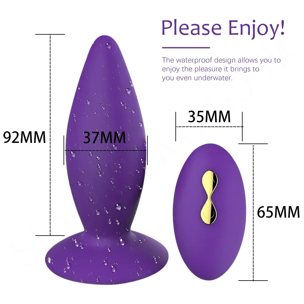 Remote 10 Speeds Rear Massager Wellness Tool