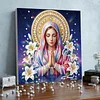 uk.everydayedeals DIY Pearl Painting With Frame - Handmade Self-Adhesive Pearls - Lady(25*25cm)