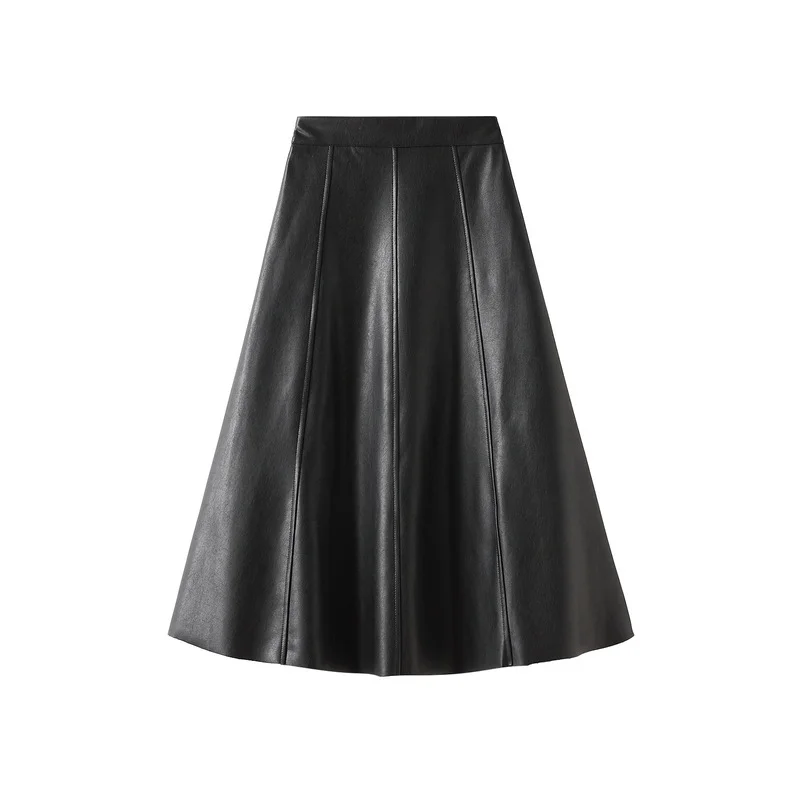 Nigikala Nigikala Port Style Skirt Half Dress Woman 2025 Autumn And Winter High-Waist Temperament Medium Long A-Word Bag Hip Umbrella Skirt Q801