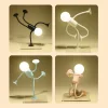 Sportsman Ornaments Cute Light Bulb Man Night Light Suction Cup Changeable Shape Funny Decompression Ornaments (Four-Pack)