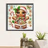 Snow Gingerbread Man-Special Shaped Diamond Painting