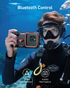 Diving Photography Handle 20m Waterproof Smartphone Housing with Bluetooth Control, 5.4-6.9" Phones