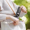 Foldable Handheld Cooling Fan 100 Wind Speeds Handheld Portable Turbo Fan 4000mAh Battery W/ Digital Display for Beach Vacation Cooking Office Travel Camping