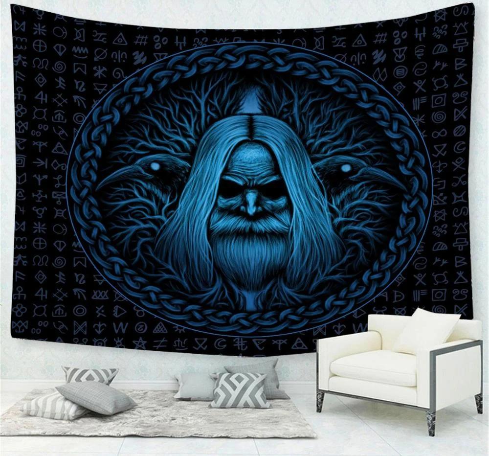 Sun Moon Mandala Tapestry Wall Hanging Tapestry Wing Wall Carpets Dorm Decor Psychedelic Beach Towel