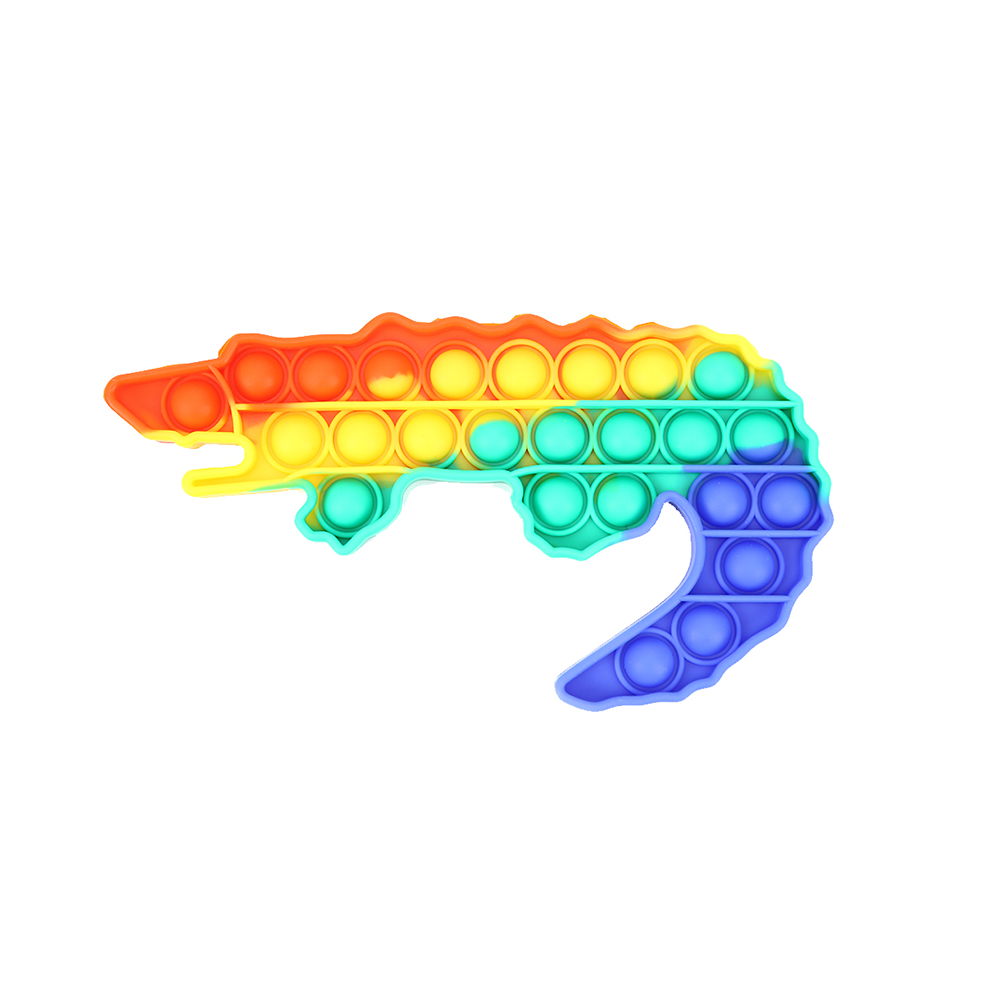 

Colorful Crocodile Silicone Push Bubble Sensory Toys Autism Stress Reliever, 501 Original