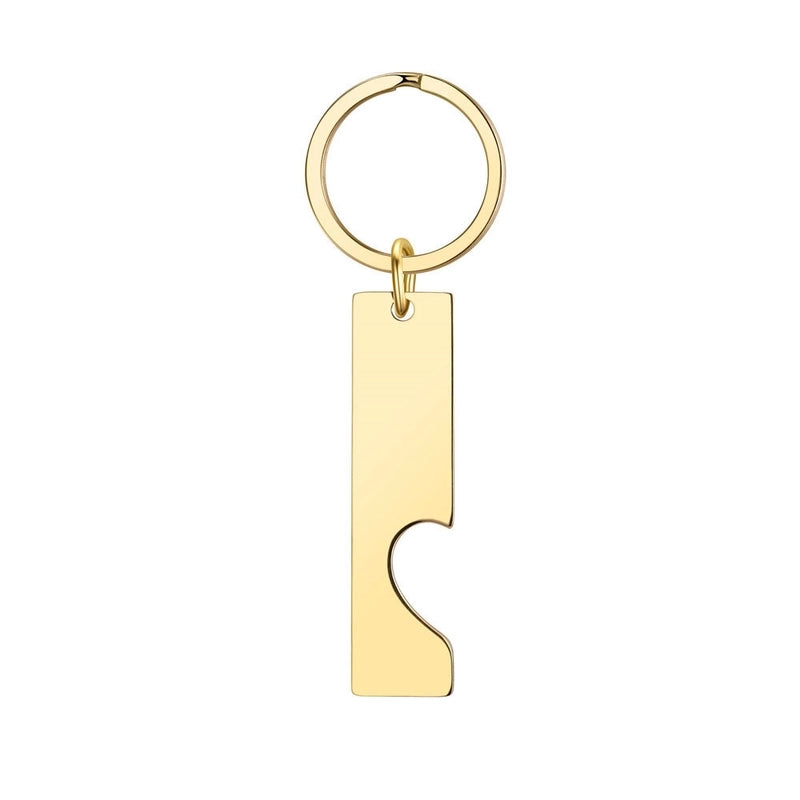 Minimalist Heart Shape Solid Color 201 Stainless Steel Unisex Keychain