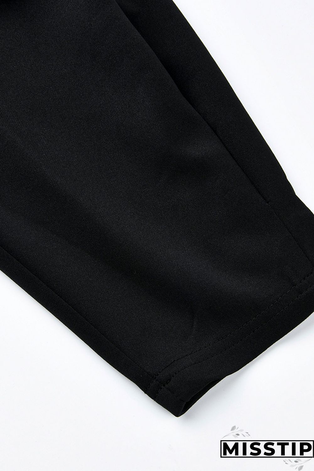 Black Fashion Casual Solid Bandage V Neck Plus Size Tops