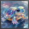 Colorful Turtle-18CT Stamped Cross Stitch Kit(20x20cm)