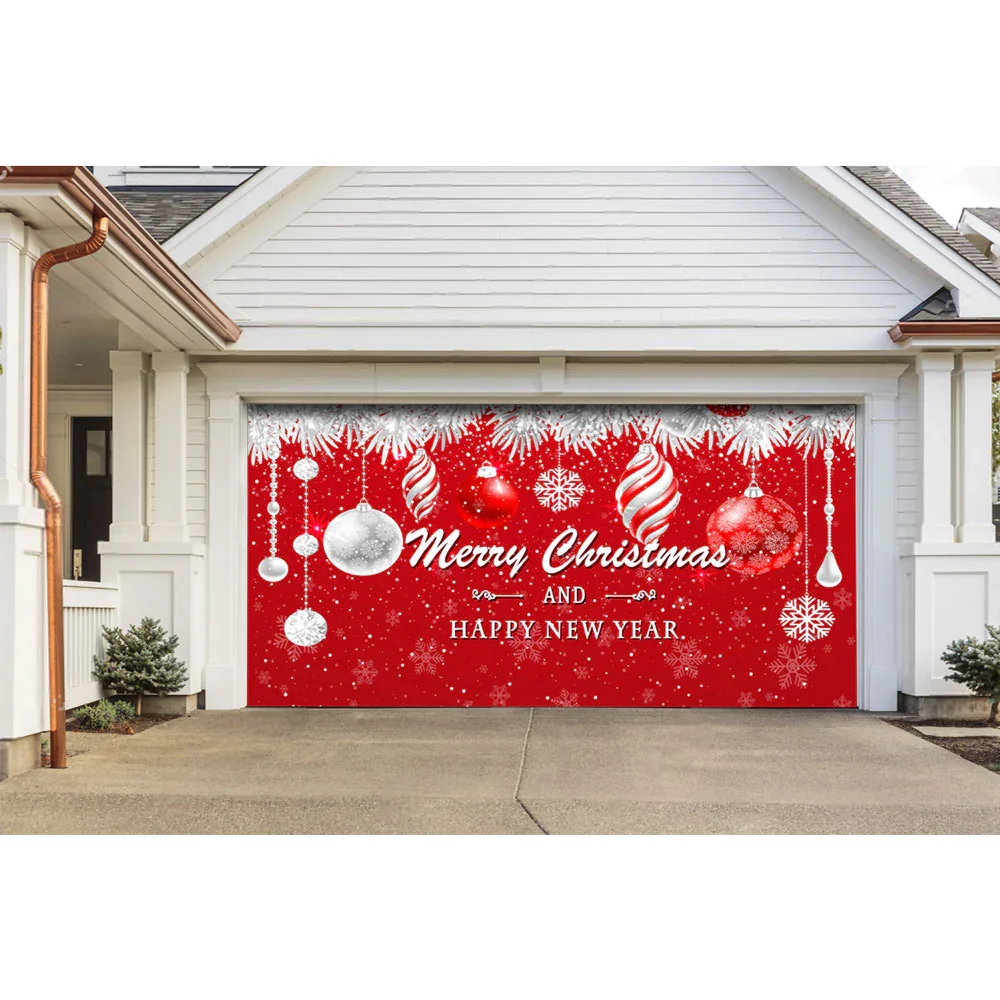 Christmas Snow Garage Door Banner Ornament