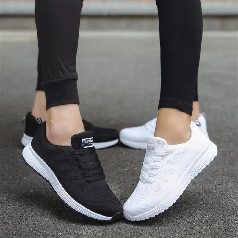 Woman Casual Shoes Breathable Sneakers Women 2019 New Arrivals Fashion Mesh Sneakers Shoes Women Plus Size 35-44