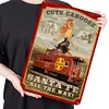 Pinup Railroad Train - Vintage Metal Signs(8*12Inch) - Vehicle