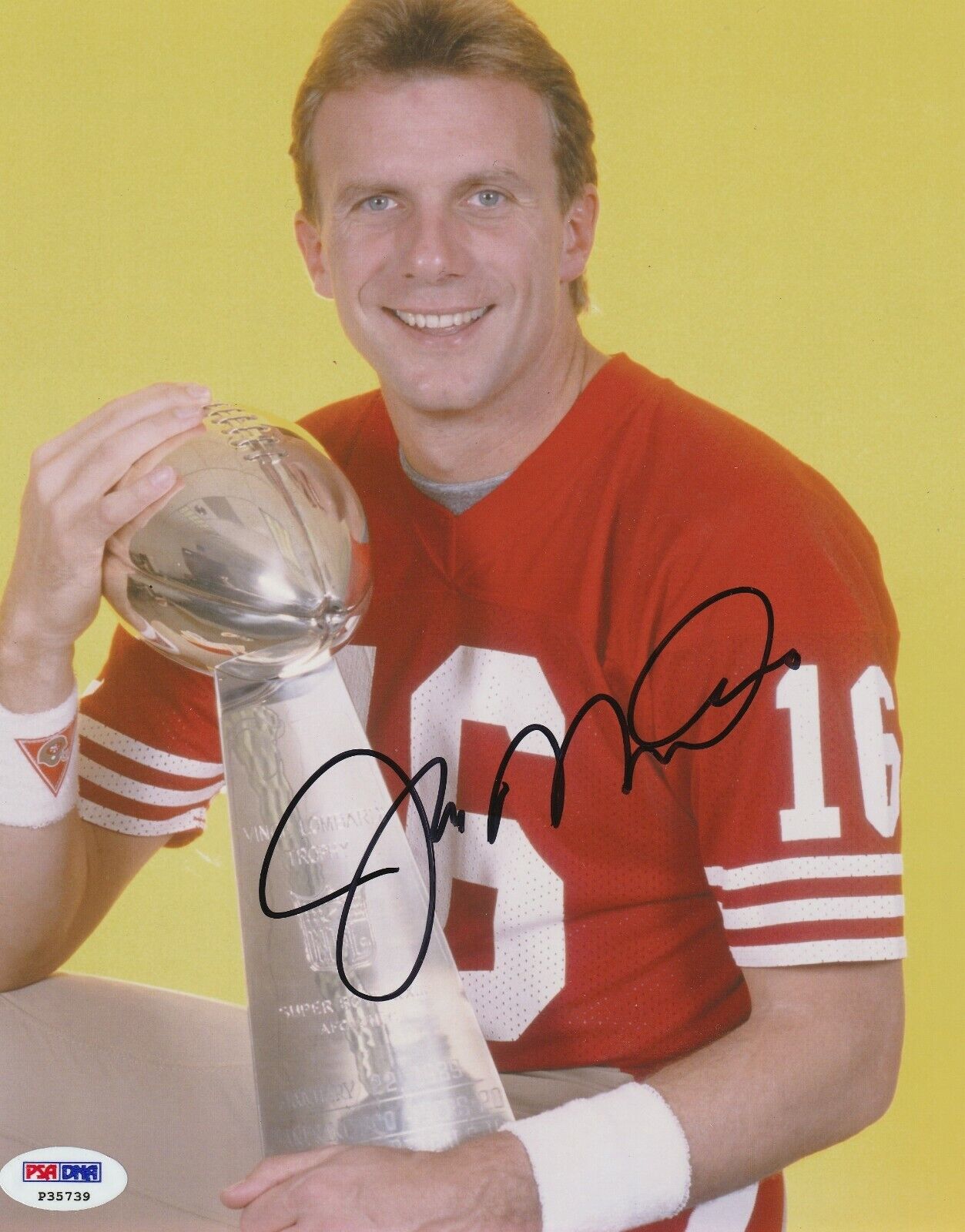 JOE MONTANA Signed San Francisco 49ERS 8X10 Photo Poster painting w/ PSA COA