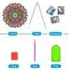 >SALE<Acrylic Mandala 5D DIY Rhinestone Diamond Painting Dots Pendant for Wall Decor