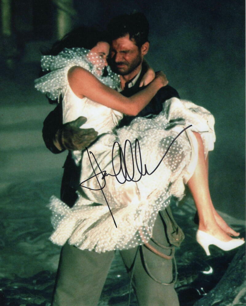 KAREN ALLEN SIGNED AUTOGRAPH 8X10 Photo Poster painting - RAIDERS OF THE LOST w/ HARRISON FORD B