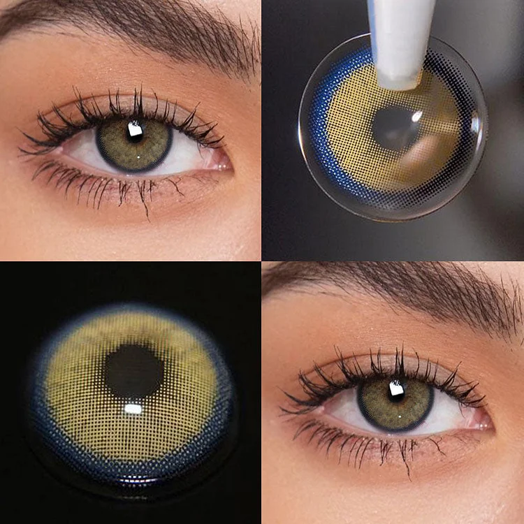 X-Green Flare Colored Contact Lenses