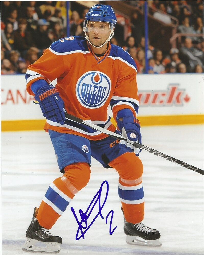 Edmonton Oilers Andrej Sekera Autographed Signed 8x10 Photo Poster painting COA B