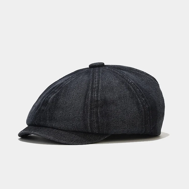 Vintage Denim Octagonal Hat